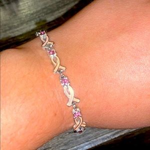 Breast cancer awareness bracelet